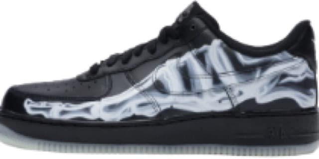Air Force 1 Skeleton Black