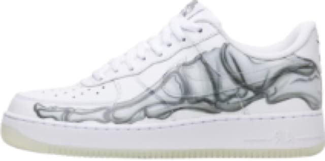 Air Force 1 Skeleton White