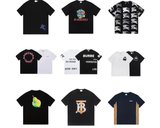 Burberry T-shirts (+10 styles)