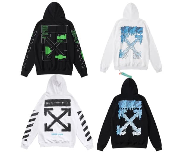 Off white hoodies (+10 styles)