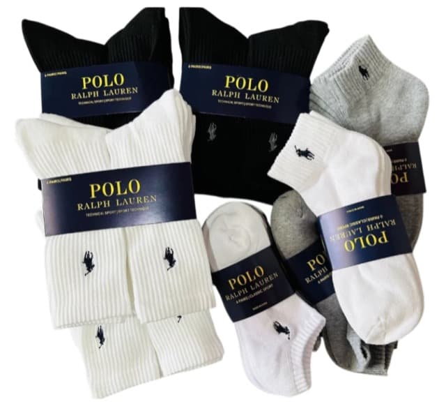 Ralph Lauren Polo Socks 6 Pairs