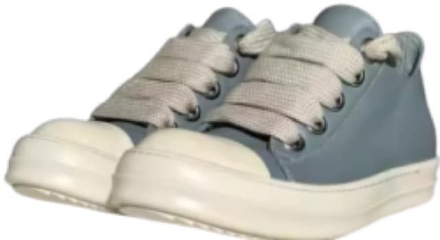 Rick Owens Low Blue Jumbo Lace